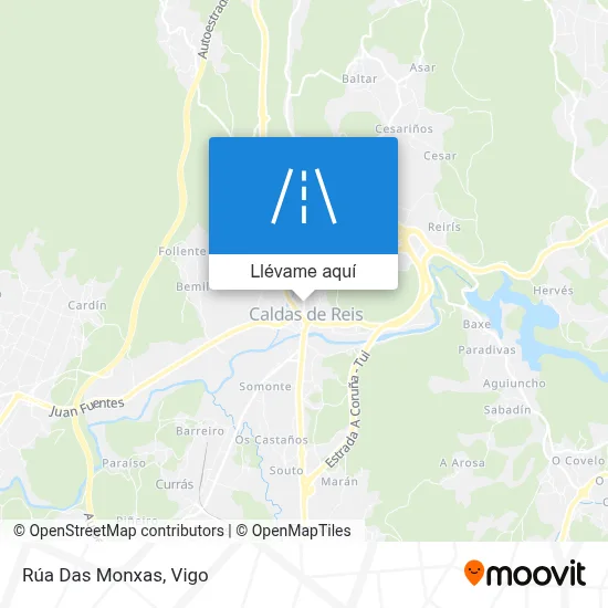 Mapa Rúa Das Monxas