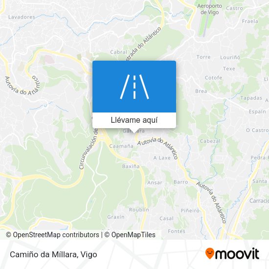 Mapa Camiño da Míllara