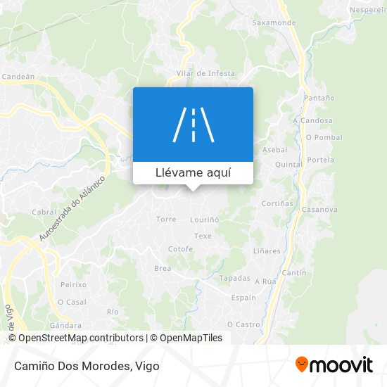 Mapa Camiño Dos Morodes