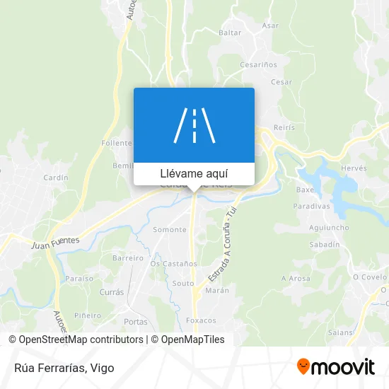 Mapa Rúa Ferrarías