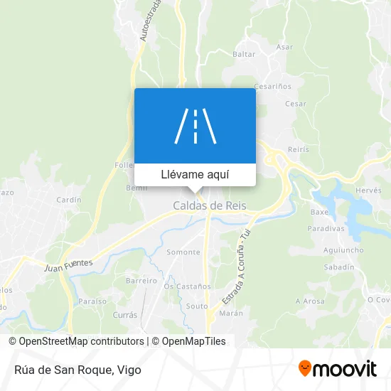 Mapa Rúa de San Roque