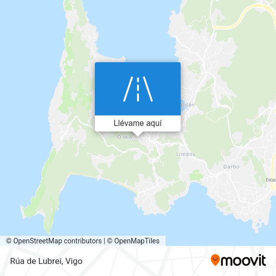 Mapa Rúa de Lubrei