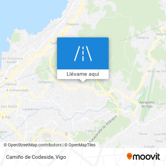 Mapa Camiño de Codeside