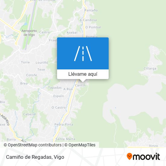 Mapa Camiño de Regadas