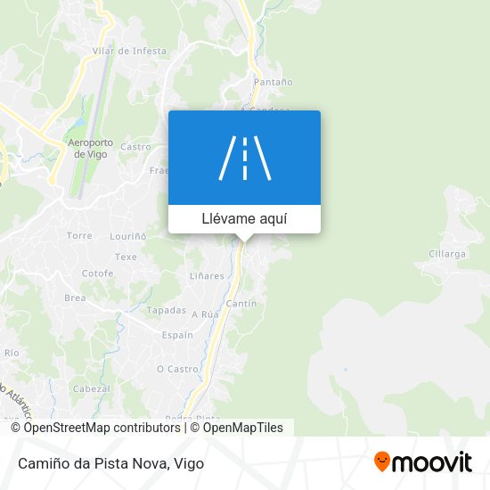 Mapa Camiño da Pista Nova