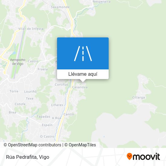 Mapa Rúa Pedrafita