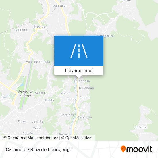 Mapa Camiño de Riba do Louro
