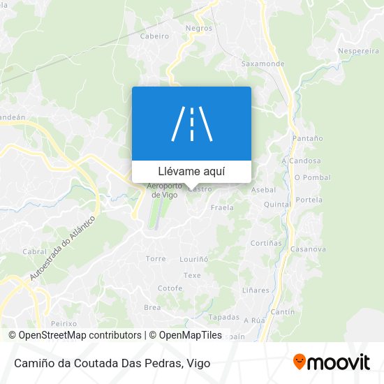 Mapa Camiño da Coutada Das Pedras