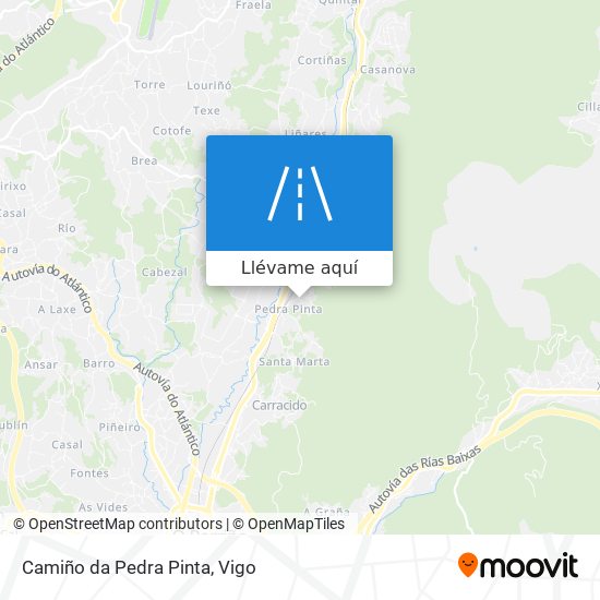 Mapa Camiño da Pedra Pinta