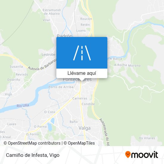 Mapa Camiño de Infesta