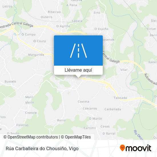 Mapa Rúa Carballeira do Chousiño