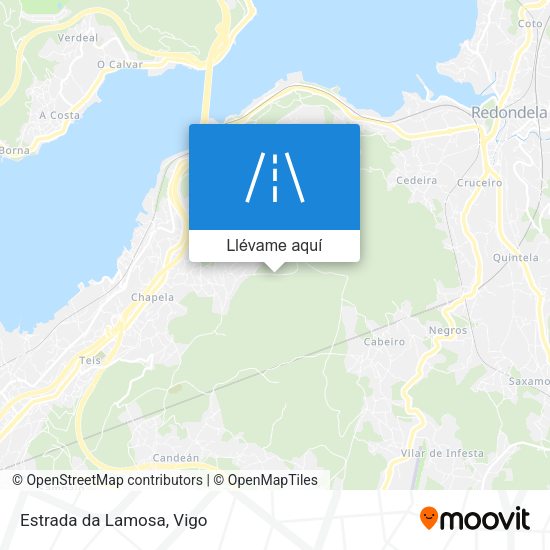 Mapa Estrada da Lamosa
