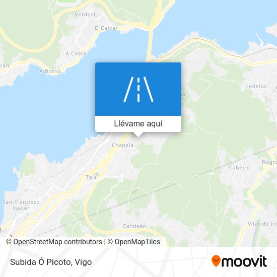 Mapa Subida Ó Picoto
