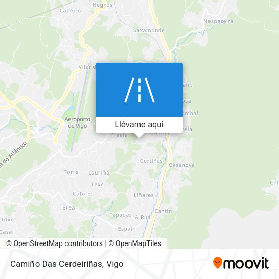 Mapa Camiño Das Cerdeiriñas