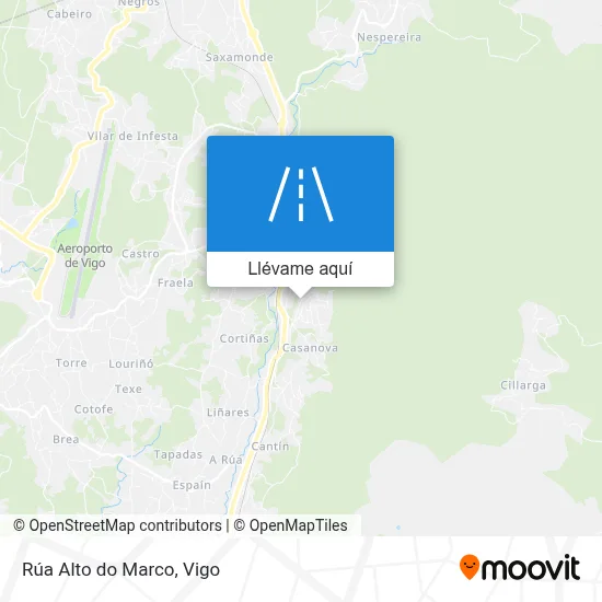 Mapa Rúa Alto do Marco