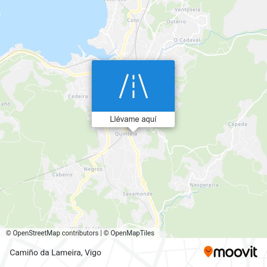 Mapa Camiño da Lameira