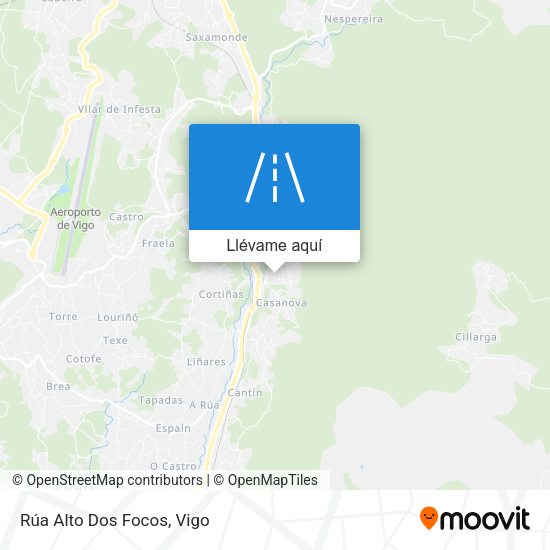 Mapa Rúa Alto Dos Focos