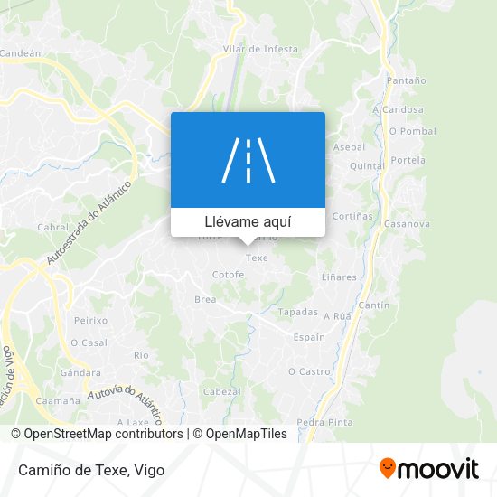 Mapa Camiño de Texe