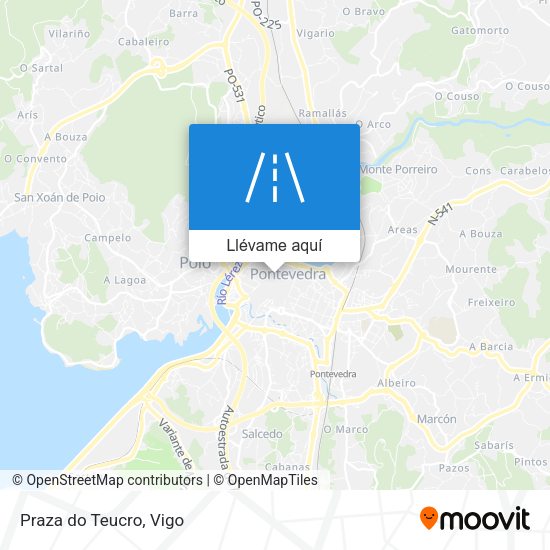 Mapa Praza do Teucro