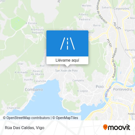 Mapa Rúa Das Caldas