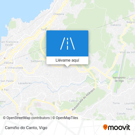 Mapa Camiño do Canto