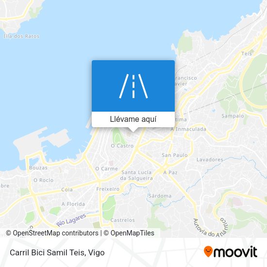 Mapa Carril Bici Samil Teis