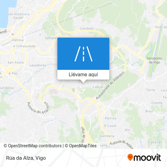 Mapa Rúa da Alza