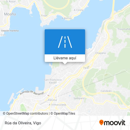 Mapa Rúa da Oliveira
