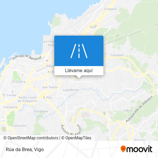 Mapa Rúa da Brea