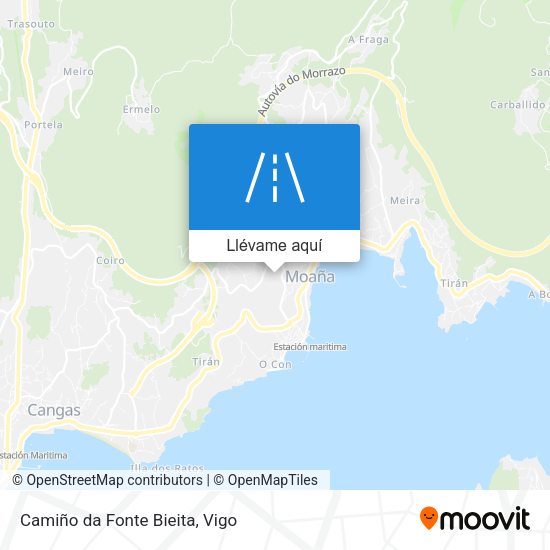 Mapa Camiño da Fonte Bieita
