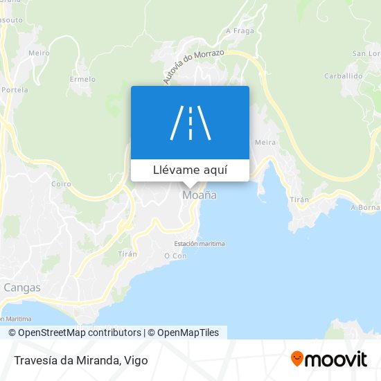 Mapa Travesía da Miranda