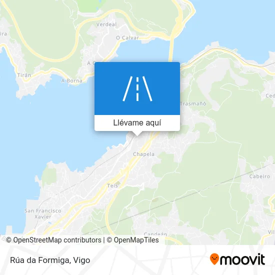 Mapa Rúa da Formiga