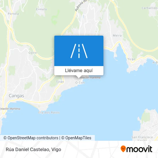 Mapa Rúa Daniel Castelao