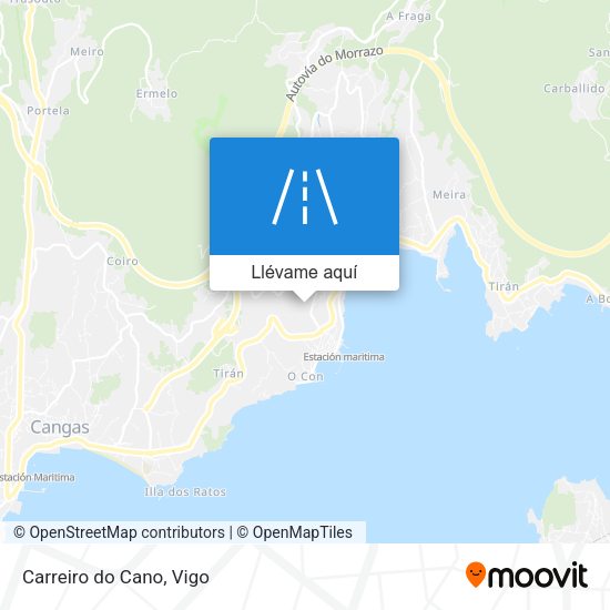 Mapa Carreiro do Cano
