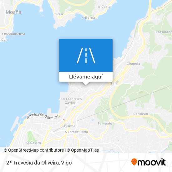 Mapa 2ª Travesía da Oliveira