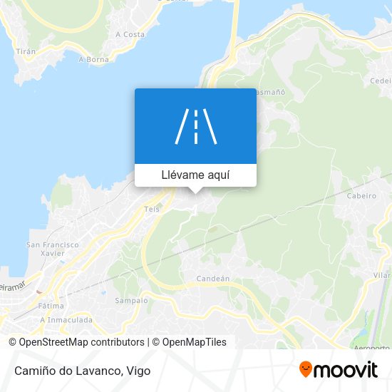 Mapa Camiño do Lavanco