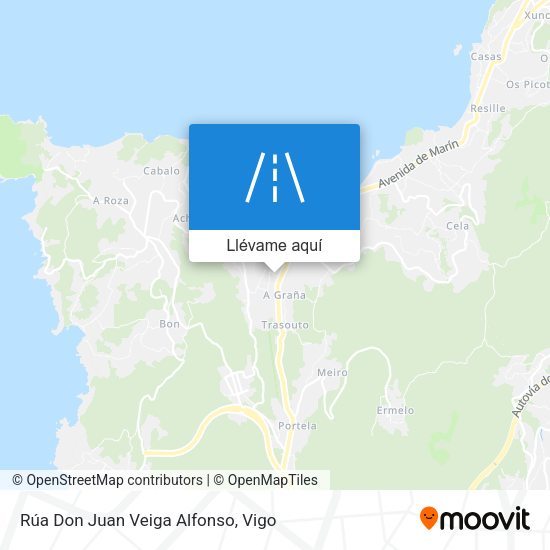Mapa Rúa Don Juan Veiga Alfonso