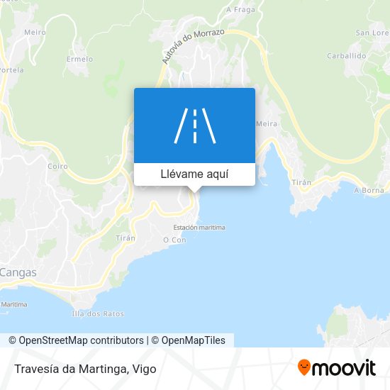 Mapa Travesía da Martinga