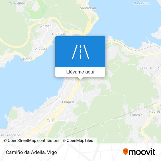 Mapa Camiño da Adella