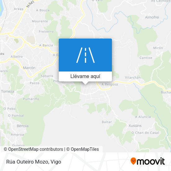 Mapa Rúa Outeiro Mozo