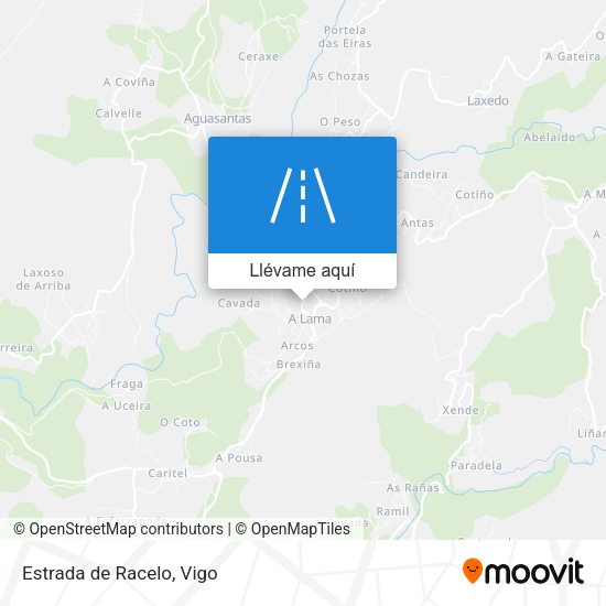 Mapa Estrada de Racelo