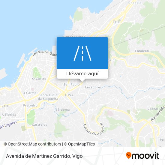 Mapa Avenida de Martínez Garrido