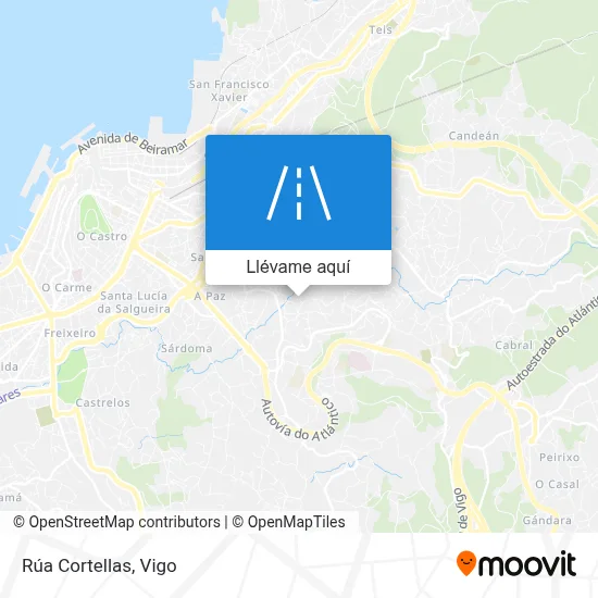 Mapa Rúa Cortellas