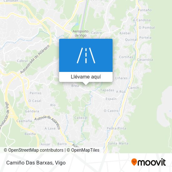 Mapa Camiño Das Barxas