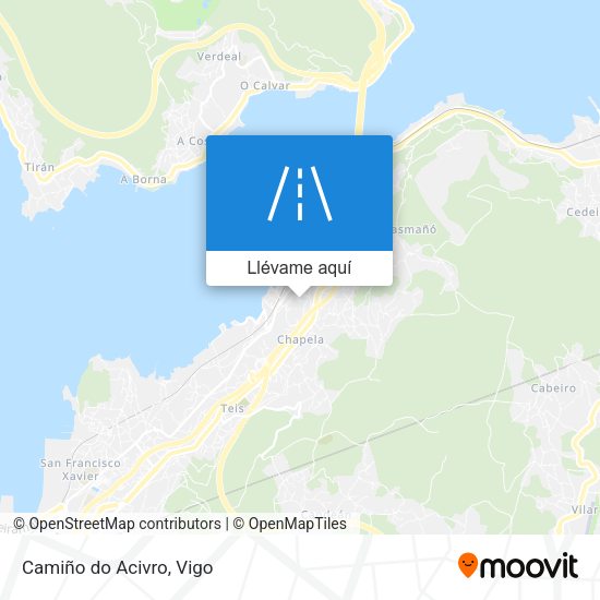 Mapa Camiño do Acivro