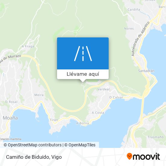 Mapa Camiño de Biduído