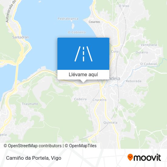 Mapa Camiño da Portela