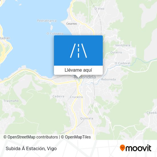 Mapa Subida Á Estación