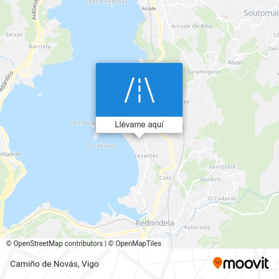 Mapa Camiño de Novás