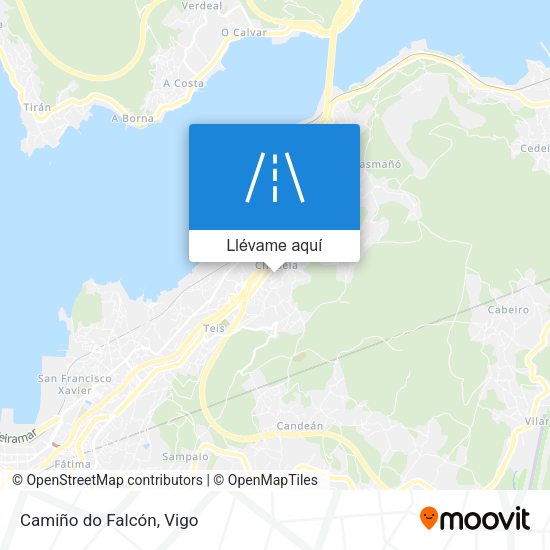 Mapa Camiño do Falcón